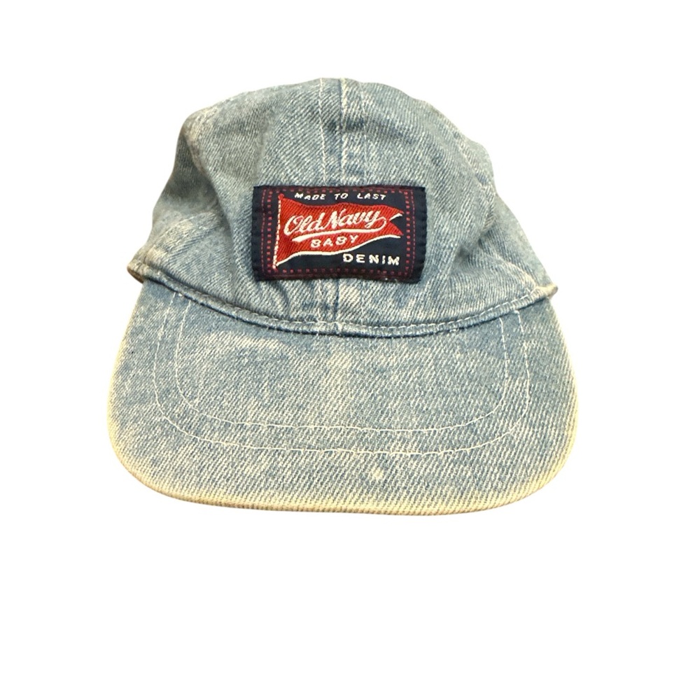 Old Navy Light Blue Denim Baby Cap- Vintage (80s)